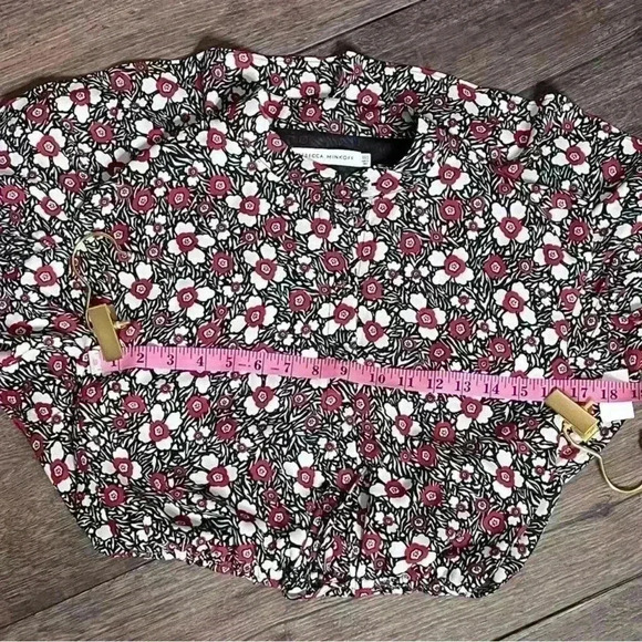 Rebecca Minkoff Micro-Floral Mini Dress in Black/Red/White, Size XXS.NWT! - Picture 12 of 14